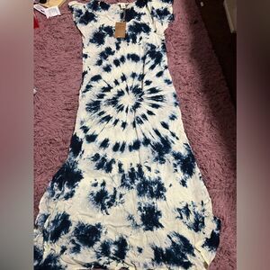Tie dye long dress